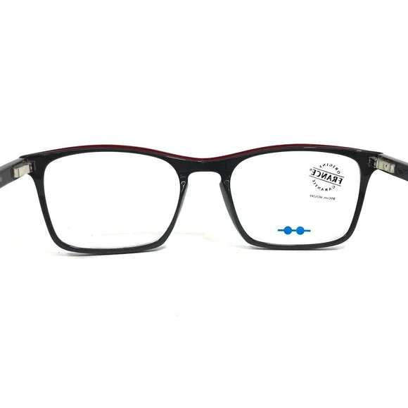 POP by Roussilhe Eyeglasses Frames 49 C.82 Dark Gray Red Square 53-20-145